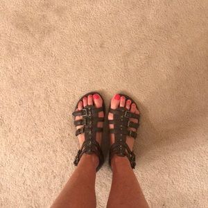 “I’m Strapped In And Ready To Go” sandals
